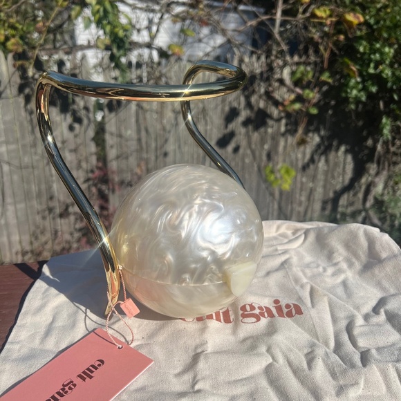 cult gaia Handbags - Cult Gaia Pearl Top Handle Bag